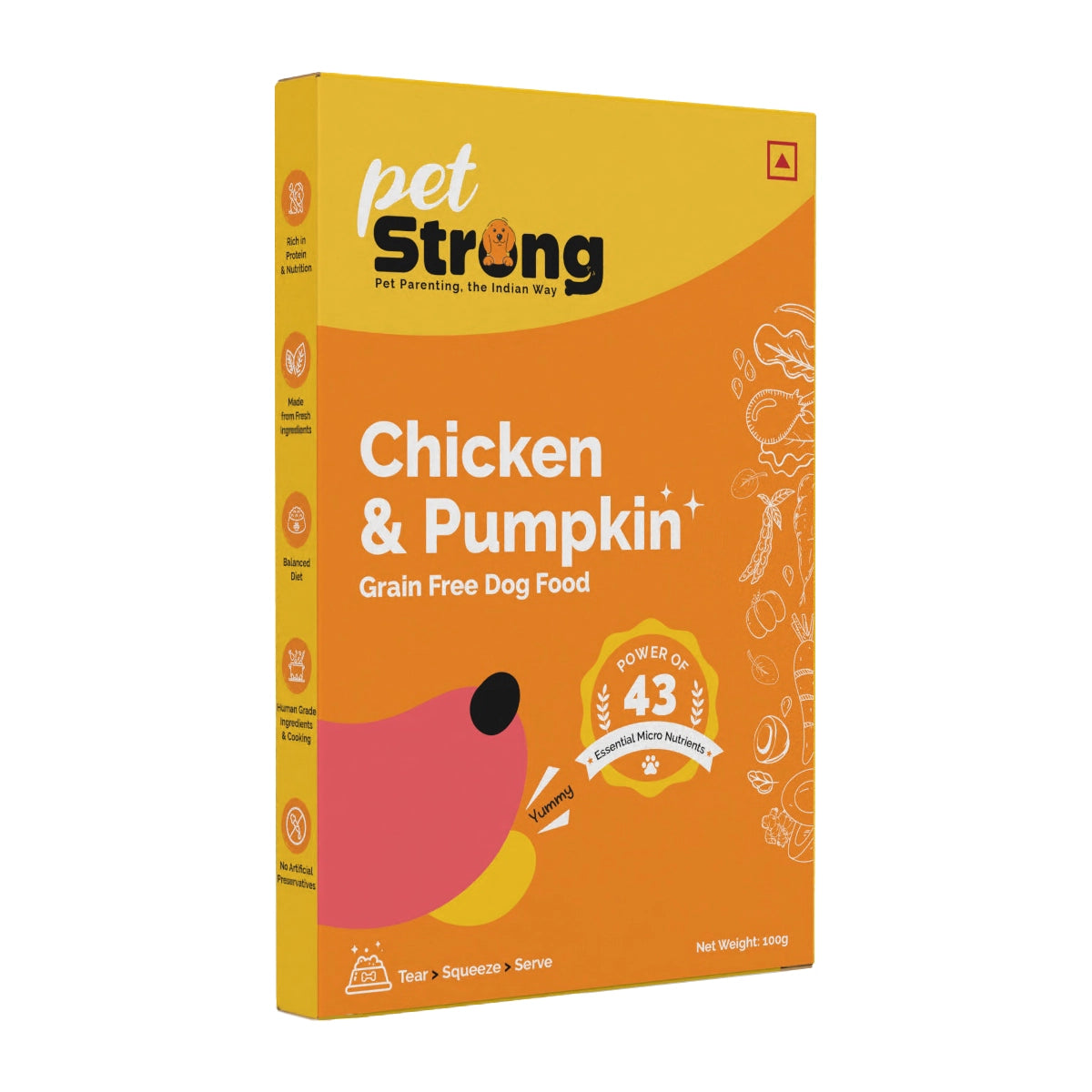 Chicken and Pumpkin Trial Pack, 100/300g, Pack of 2 - Grain Free Fresh Food For Dogs