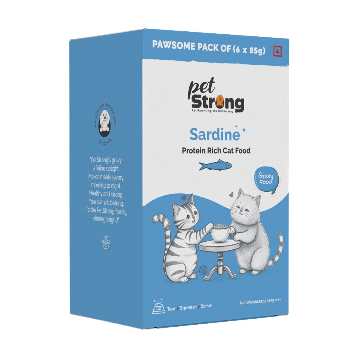 PetStrong Wet Cat Food -  Sardine in Gravy