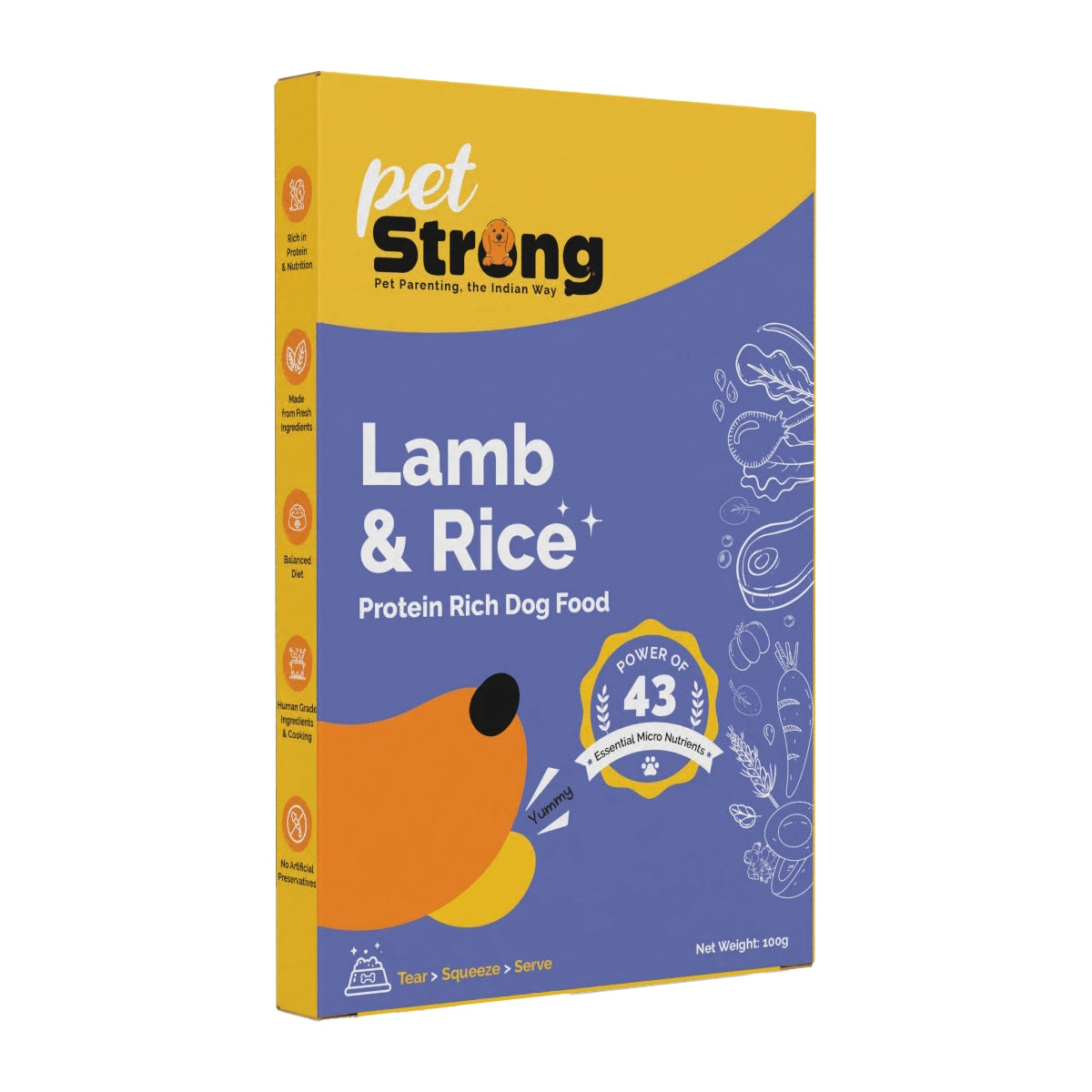 Lamb and Rice Trial Pack, 100/300g, Pack of 2 - Grain Free Fresh Food For Dogs